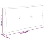 vidaXL Coussins de palette 2 Pièces rayures bleues/blanches tissu