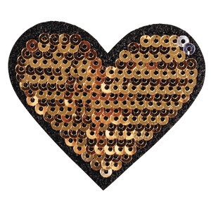 Patch Coeur 5x4 5cm pour repasser 1 pce.