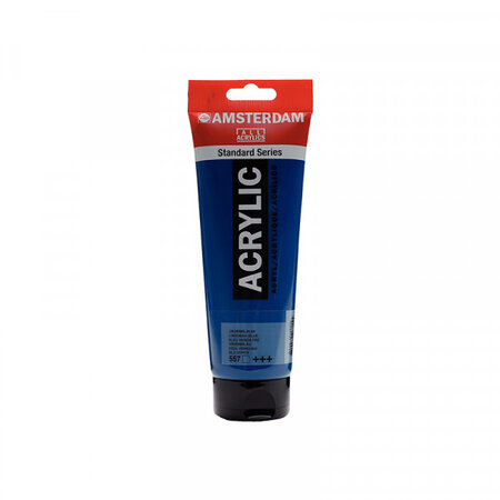 Tube peinture acrylique bleu verdâtre 250 ml - amsterdam royal talens