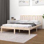 vidaXL Cadre de lit Bois de pin massif 200x200 cm
