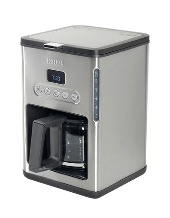 Krups Cafetière Programmable Inox 1000W 15 Tasses km442d10