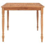vidaXL Table Batavia 150x90x75 cm Bois de teck massif