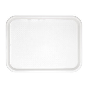Plateau fast food 345 x 265 mm - 7 couleurs - kristallon - blancpolypropylène