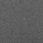 vidaXL Lit à sommier tapissier et matelas Gris foncé 90x190 cm Tissu