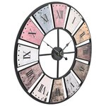 vidaXL Horloge murale vintage avec mouvement à quartz 60 cm XXL