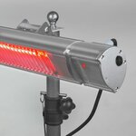 Eurom chauffage pour patio "golden 1800 comfort rc" 1800 w argenté