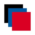 3 vinyles permanents 91 x 33 cm - rouge  bleu  noir