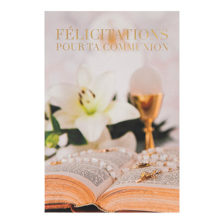 Carte Communion Bible - Draeger paris