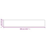 vidaXL Tapis de couloir aspect sisal argenté 50x300 cm