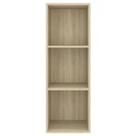 vidaXL Meuble TV mural Chêne sonoma 37x37x107 cm Aggloméré