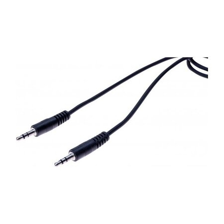 Cordon stéreo Jack 3.5 mm noir - 20 m GÉNÉRIQUE