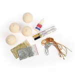 Coffret DIY 4 Boules de Noël en céramique