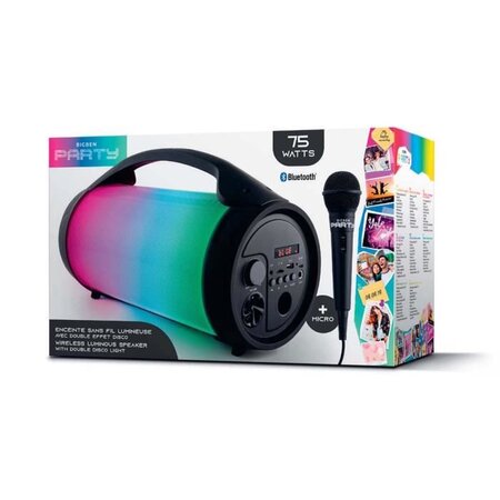 Bigben  enceinte bluetooth partybtpro - usb sd aux in - 38 cm + micro filaire