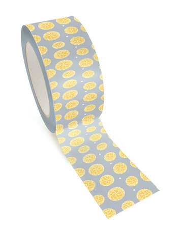 Ruban adhésif large Queen Tape 4 8 cm Pivoine Jaune