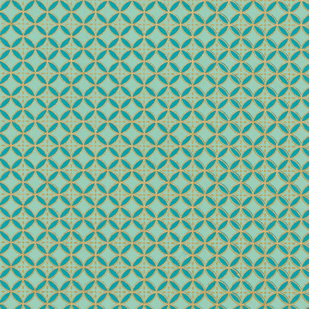 PAPERTREE 50*70 SHIYOGAMI Aqua Or - Lot de 10 feuilles