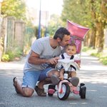 Smoby Tricycle pour bébé 3-en-1 Baby Balade Plus Rose