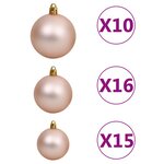 vidaXL Sapin de Noël artificiel LED et flocons de neige 210 cm PVC PE