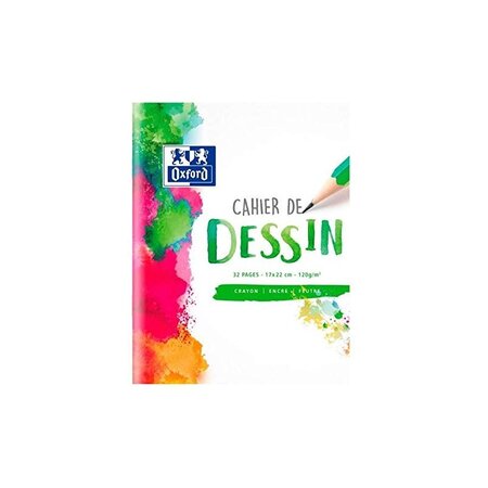 OXFORD Cahier de dessin SCHOOL 32 pages 17x22cm