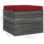 vidaXL Salon palette de jardin 8 Pièces avec coussins Bois de pin massif