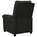 vidaXL Fauteuil de massage Noir Tissu