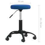 vidaXL Chaises à manger lot de 2 bleu velours