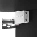 vidaXL Tables de chevet murales 2 Pièces noir 35x35x20 cm