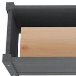 vidaXL Jardinière Gris 60x31x31 cm Bois de pin massif