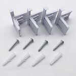 Kit saillie blanc pour panneau led 120x30 slim (pack de 6) - blanc - silamp