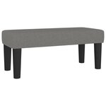 vidaXL Lit à sommier tapissier et matelas Gris foncé 90x190 cm Tissu