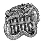 CHINESE DRAGON ABACUS 1 onces argent monnaie 5000 Francs Chad 2023