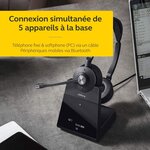Jabra evolve 30 uc mono casque - casque unified communications pour voip softphone avec annulation passive du bruit - câble usb