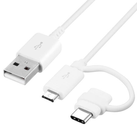 Samsung ep-dg930 câble usb 1 5 m usb 2.0 usb a usb c/micro-usb b blanc