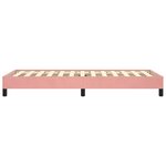 vidaXL Cadre de lit Rose 100x200 cm Velours