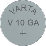 Pile bouton alcaline 'electronics' v10ga lr54 1 5 volt varta