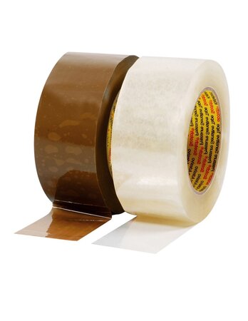 (lot  36 rouleaux) ruban adhésif polypropylène silencieux scotch® 3m 313 transparent 48mmx100m