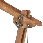 vidaXL Lampadaire Noir Bois de manguier massif E27