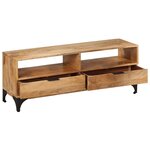 vidaXL Meuble TV Bois de manguier 120 x 35 x 45 cm