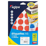 400 Étiquettes Jaune Ø 24