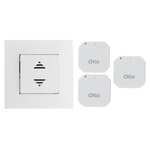 Pack commande centralisée sans fil + 3 micro-récepteurs encastrables télécommandés CMR-8111 - Fermetures - Otio