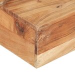 Vidaxl table basse 80x80x28 cm bois d'acacia massifdollars