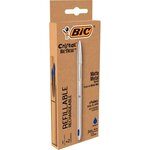 Stylo à bille cristal re'new  bleu bic