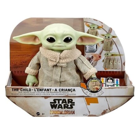 Star wars - the mandalorian figurine peluche animée l'enfant - des 3 ans