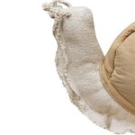Coussin peluche escargot en coton BIO - 22 x 40 cm