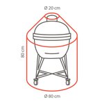 Perel Garden Housse de barbecue d'extérieur 80 cm