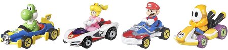 coffret 4 mini-véhicules Yoshi, Peach, Mario et Maskass échelle 1:64