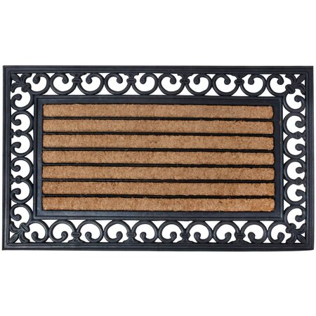 Esschert design paillasson caoutchouc 75 x 45 cm rb108