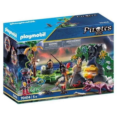 Playmobil 70414 - les pirates - repaire du trésor des pirates