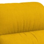 vidaXL Fauteuil électrique de massage Jaune Velours