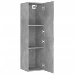 vidaXL Ensemble de meuble TV 8 Pièces Gris béton Aggloméré