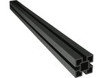Kit Clôture 4.8 m x 1.2 m composite - Kit de fixation offert - Gris foncé